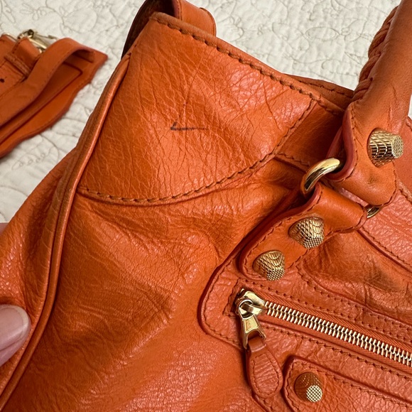 Balenciaga Velo Orange Crossbody Bag - Picture 15 of 15